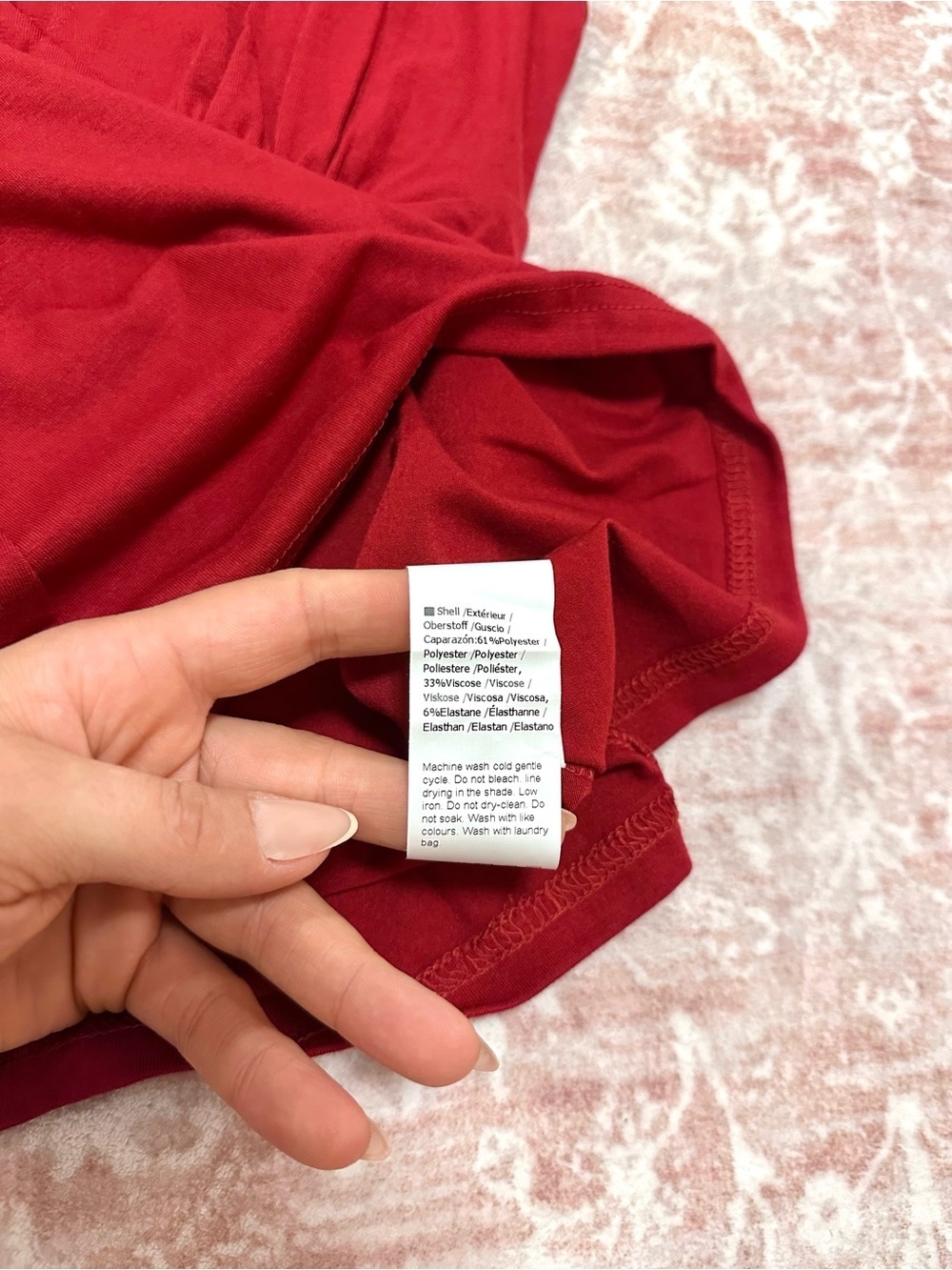 NEW 🌹 Deep V Y2K Vibes Red T-Shirt - Picture 5 of 8